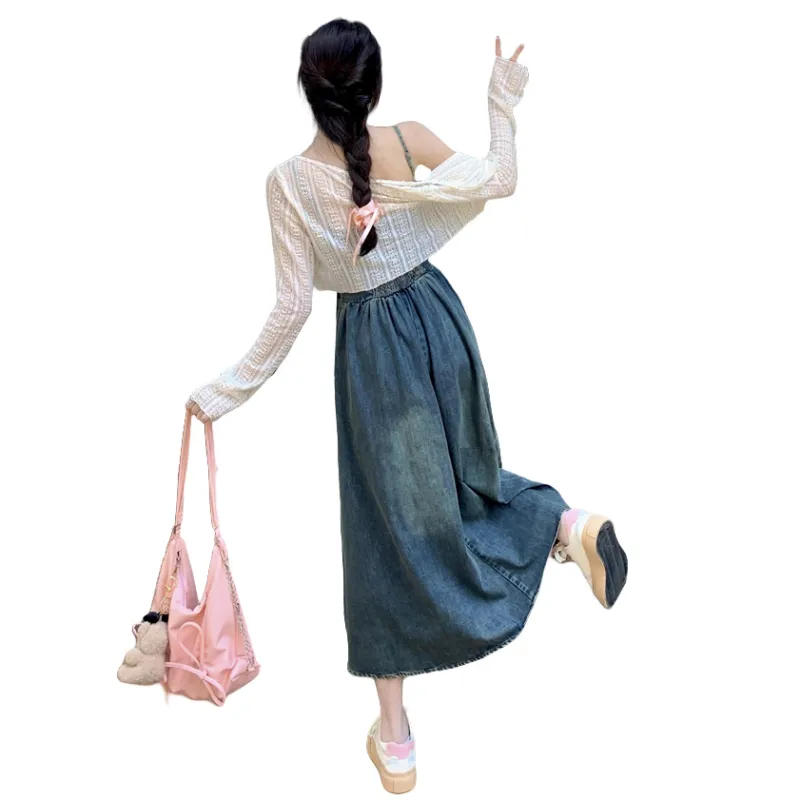 PAVEA Two Piece Skirt Sets Women's-1