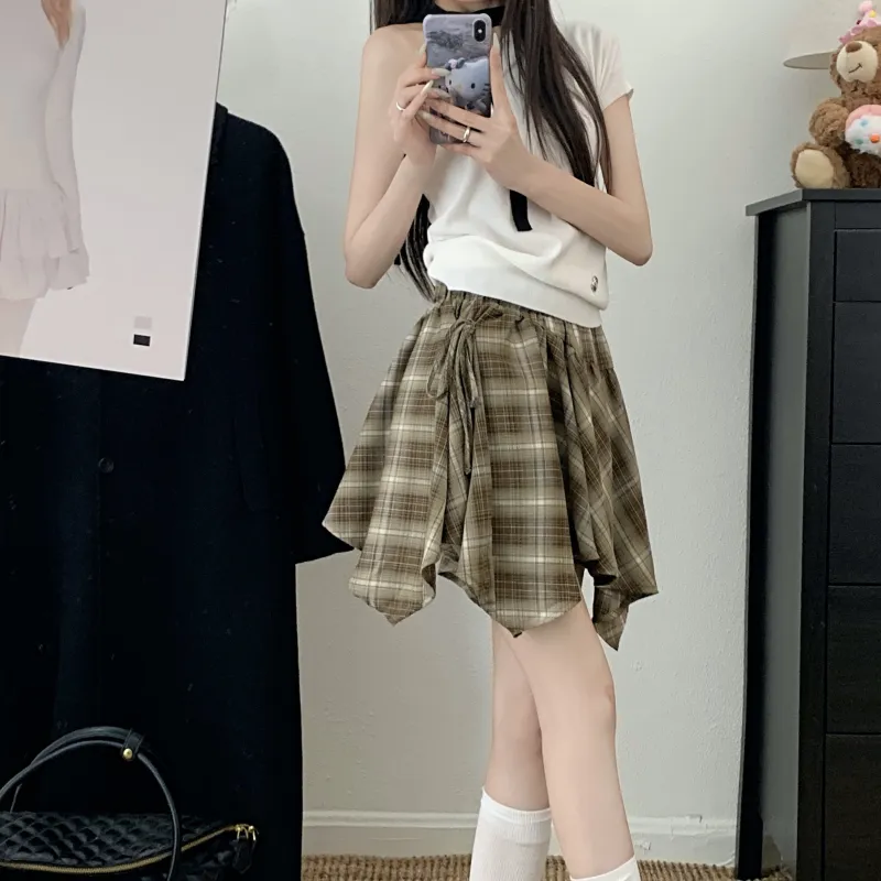 PAVEA Casual Short Skirts Women's-4