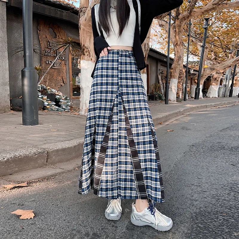 PAVEA Casual Long Skirt Women's Image Color+Hair Tie Included-5