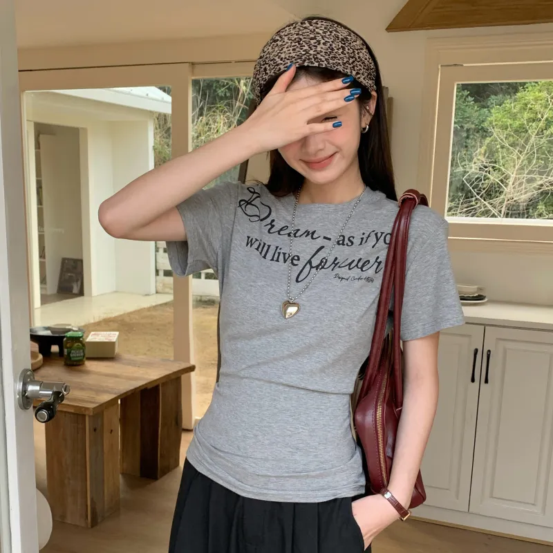 PAVEA Regular T Shirt Women's Heather Gray-5