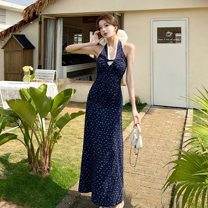 PAVEA Dress Women's Blue+Hair Tie Comes With-2