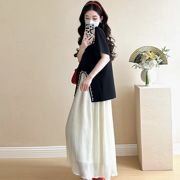 PAVEA Two Piece Skirt Sets Women's-4