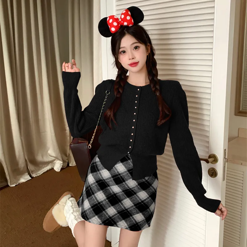 PAVEA Two Piece Skirt Sets Women's-2