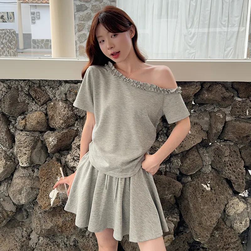 PAVEA Two Piece Skirt Sets Women's-3