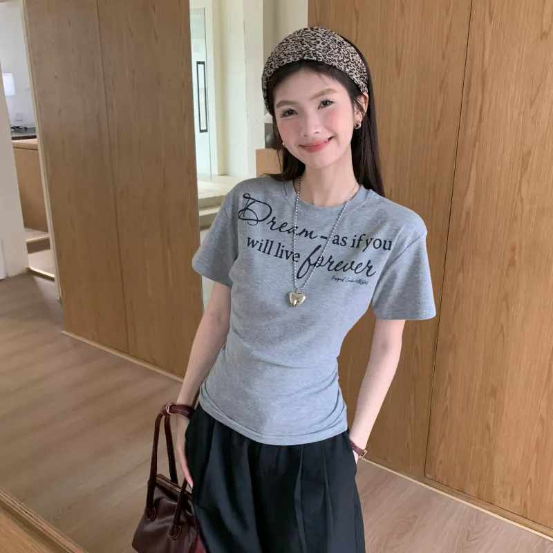 PAVEA Regular T Shirt Women's Heather Gray-3