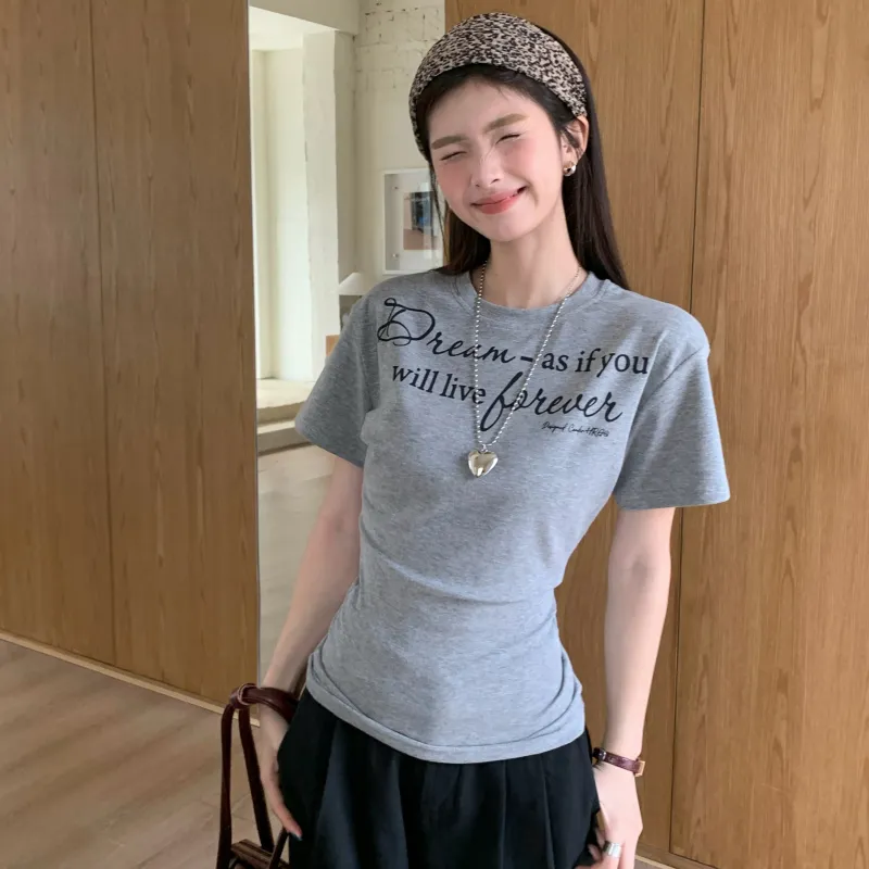 PAVEA Regular T Shirt Women's Heather Gray-2