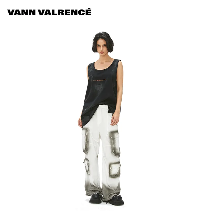 VANN VALRENCÉ Tank Tops Unisex Black-3