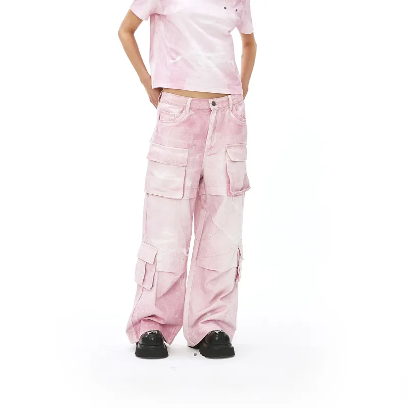 VANN VALRENCÉ Jeans Unisex Soft Pink-1