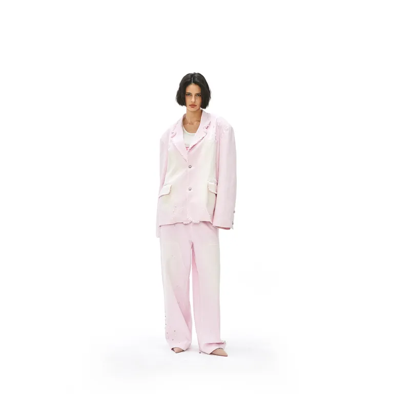 VANN VALRENCÉ Jeans Unisex Pink-4