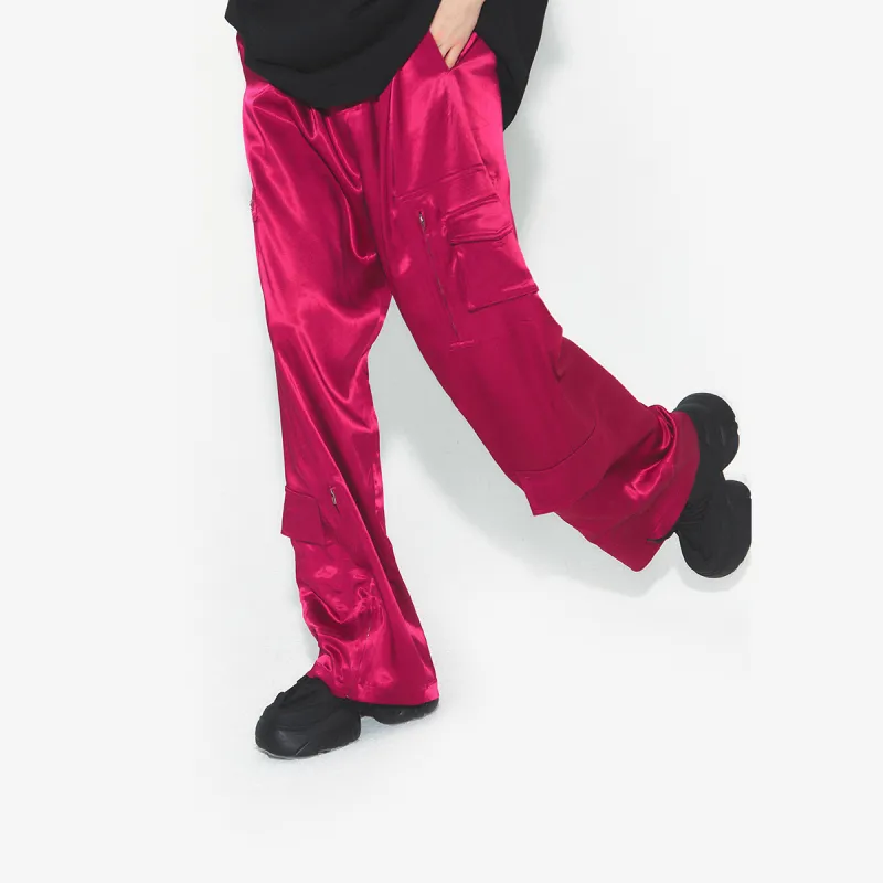 VANN VALRENCÉ Suit Trouser Unisex Fuchsia-3