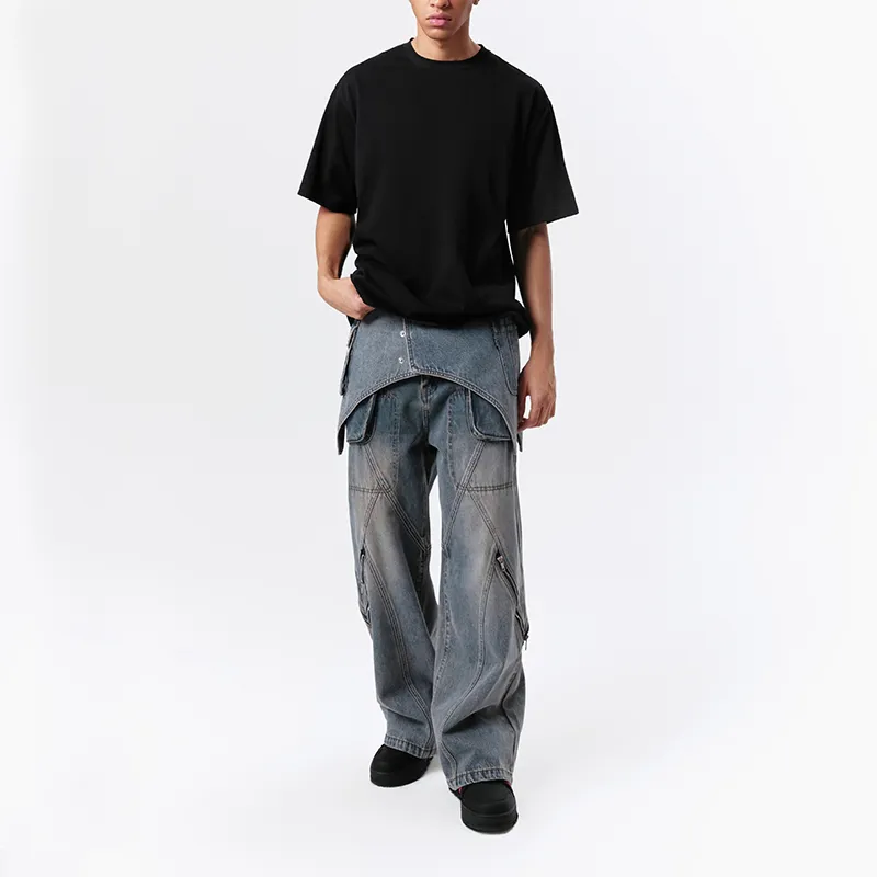 VANN VALRENCÉ Jeans Unisex Denim Blue-2