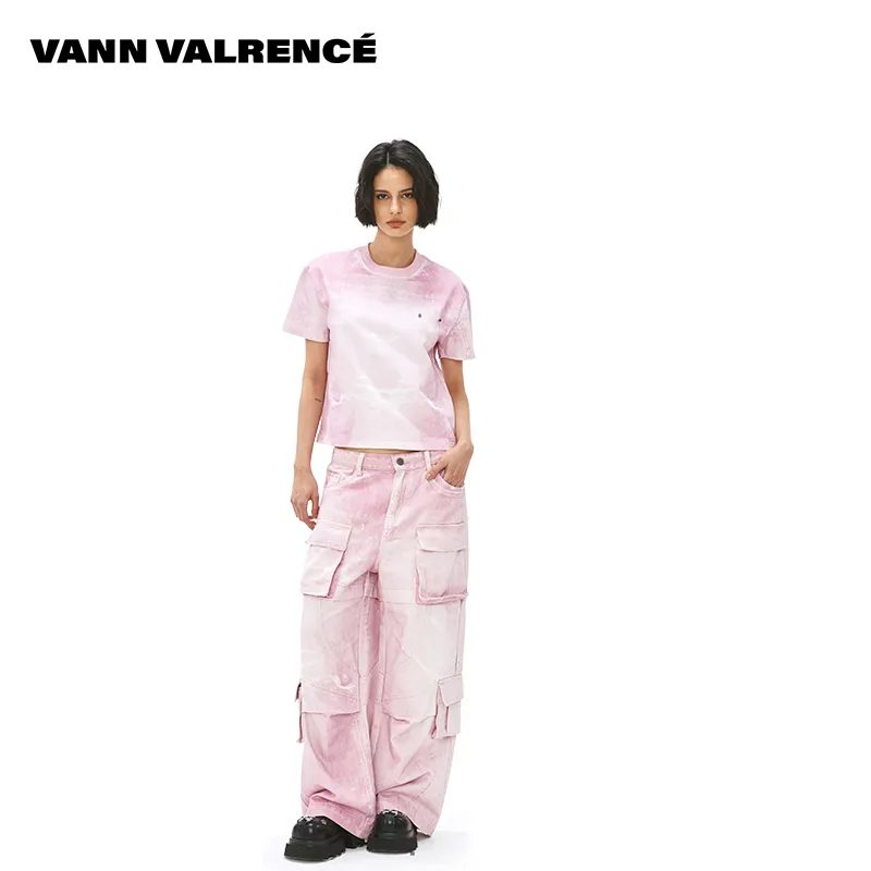 VANN VALRENCÉ T Shirts Unisex Pink-5