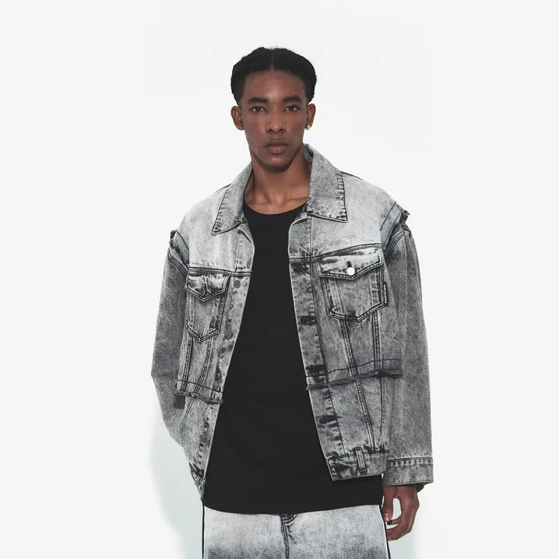 VANN VALRENCÉ Denim Jacket Unisex Mountain Lime-3