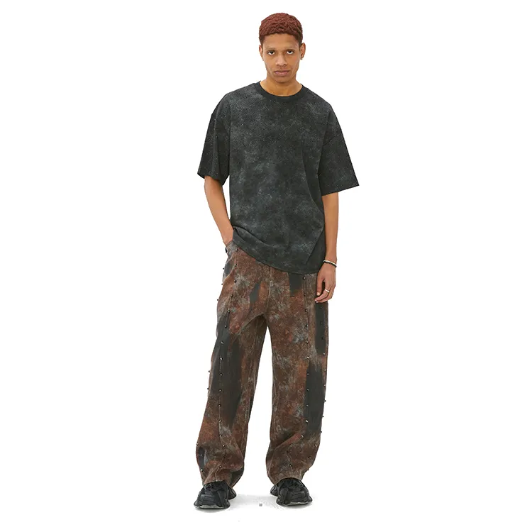 VANN VALRENCÉ Jeans Unisex Rusty Red-2