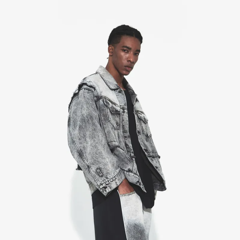 VANN VALRENCÉ Denim Jacket Unisex Mountain Lime-4