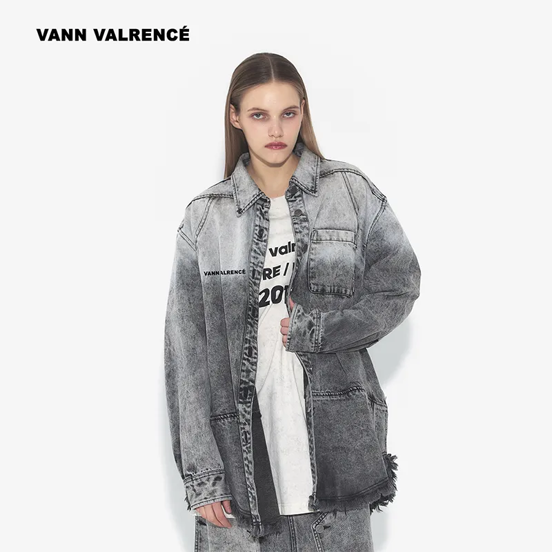 VANN VALRENCÉ Denim Jacket Unisex Mountain Lime-2