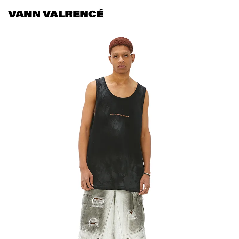 VANN VALRENCÉ Tank Tops Unisex Black-2