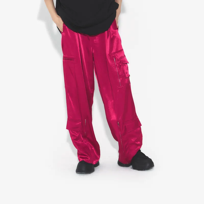 VANN VALRENCÉ Suit Trouser Unisex Fuchsia-2
