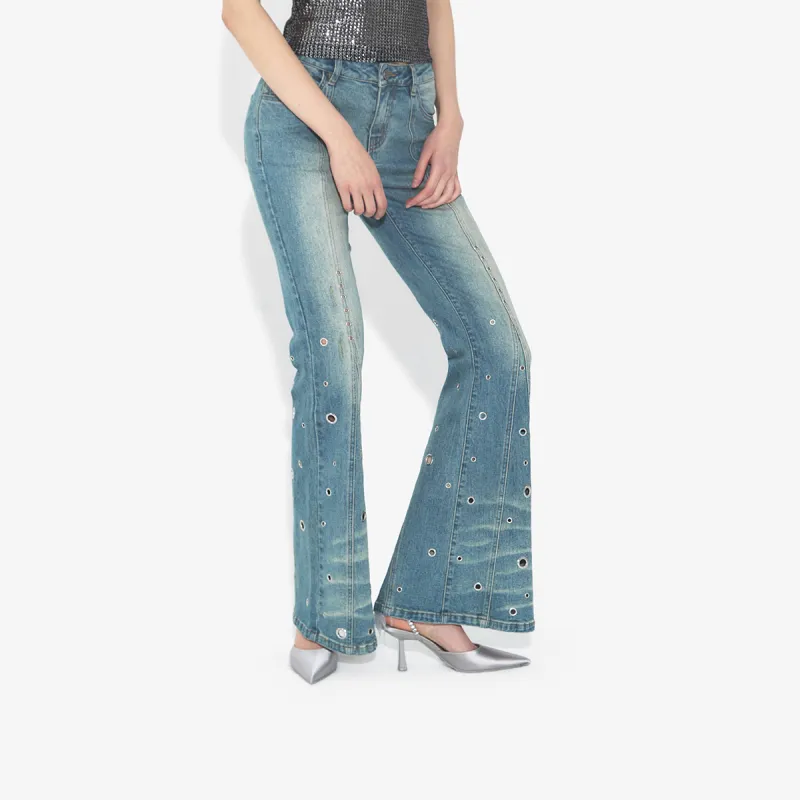 VANN VALRENCÉ Jeans Women's Denim Blue-2