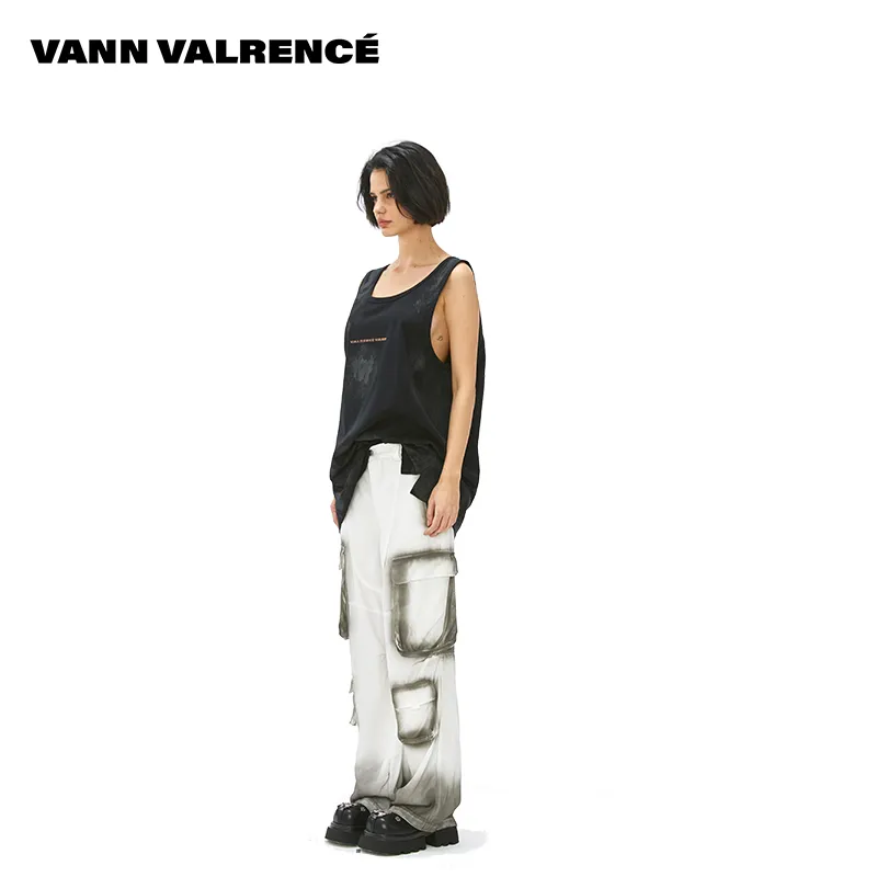 VANN VALRENCÉ Tank Tops Unisex Black-4