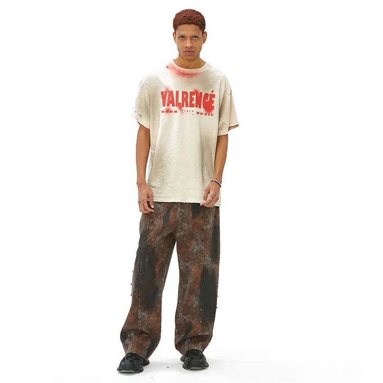 VANN VALRENCÉ Jeans Unisex Rusty Red-6