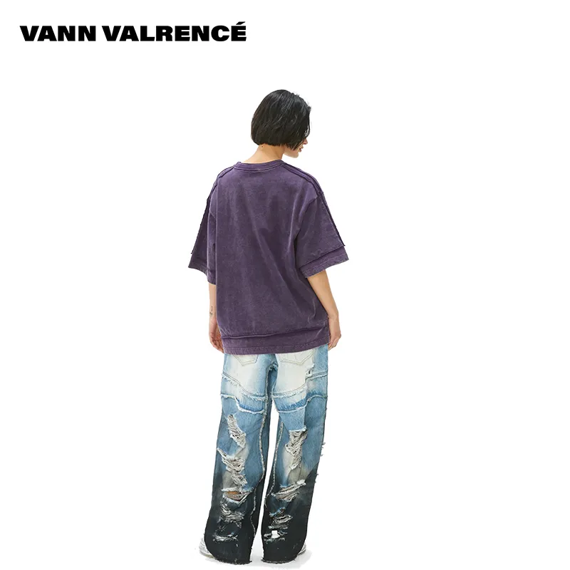 VANN VALRENCÉ T Shirts Unisex Dark Purple-6