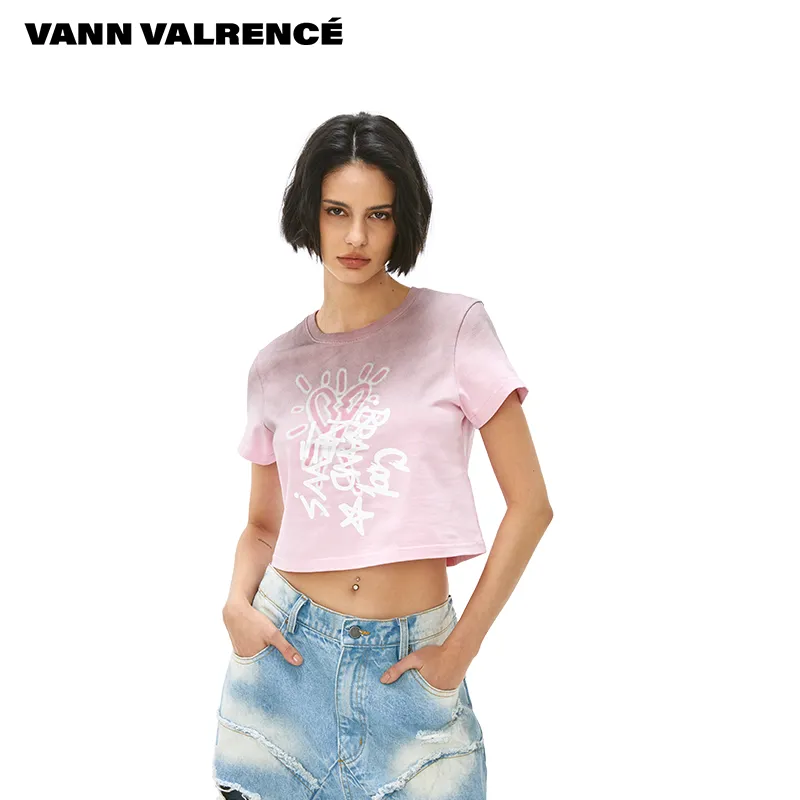 VANN VALRENCÉ T Shirts Women's Pink-4