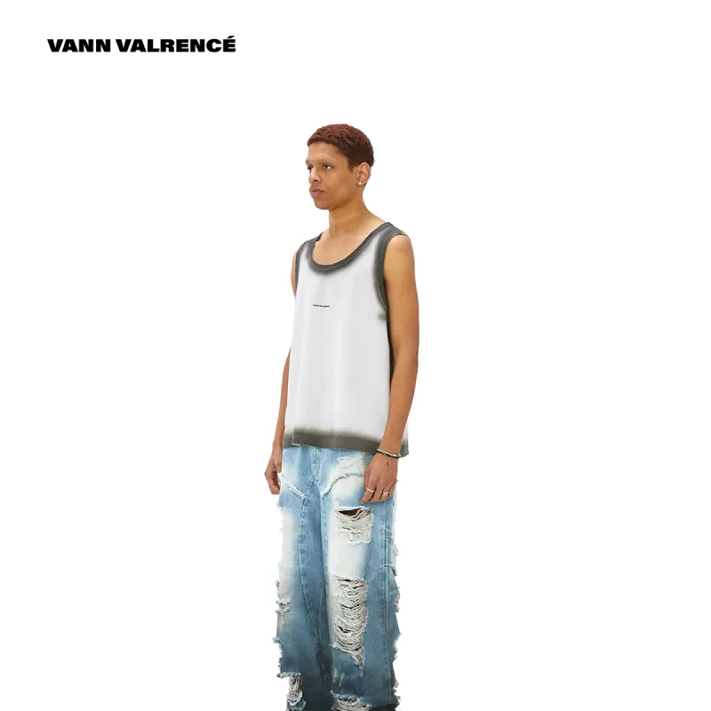 VANN VALRENCÉ Tank Tops Unisex Light Gray-4