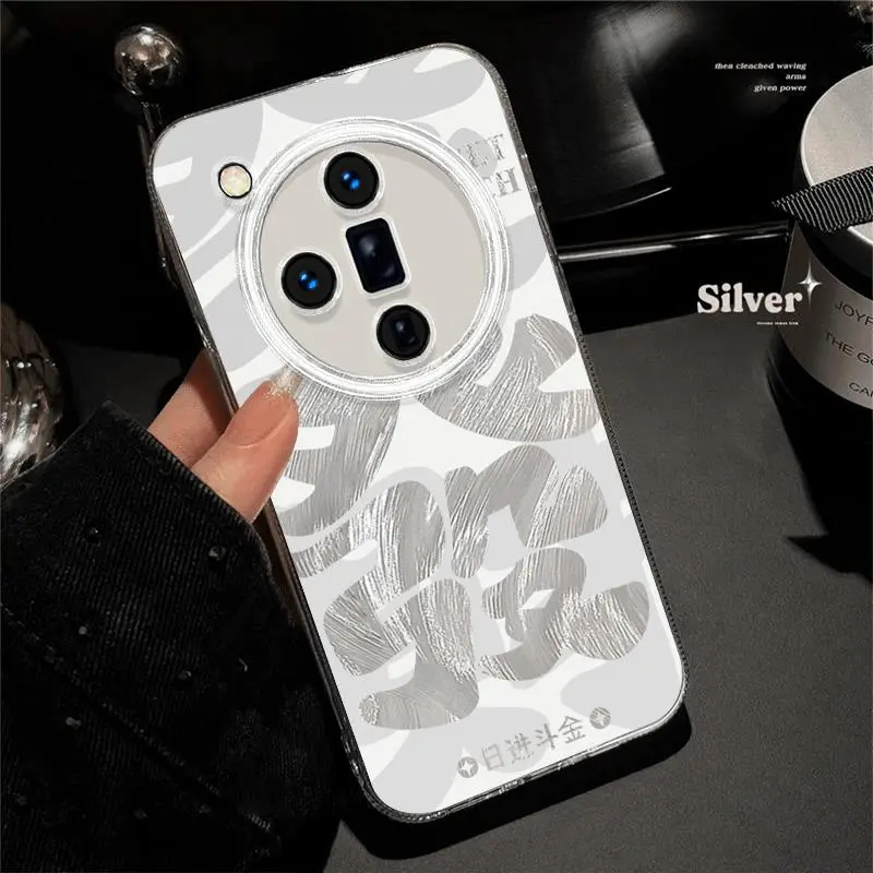 ZHENGGUANG TPU Material Fashion Creativity Phone Cases Compatibility OPPO Reno 13 Pro/12/11/Find X8/X7/X6 Minimalist-2