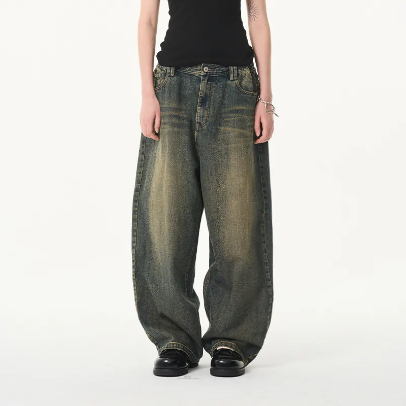 MODITEC Jeans Unisex Blue Yellow-5