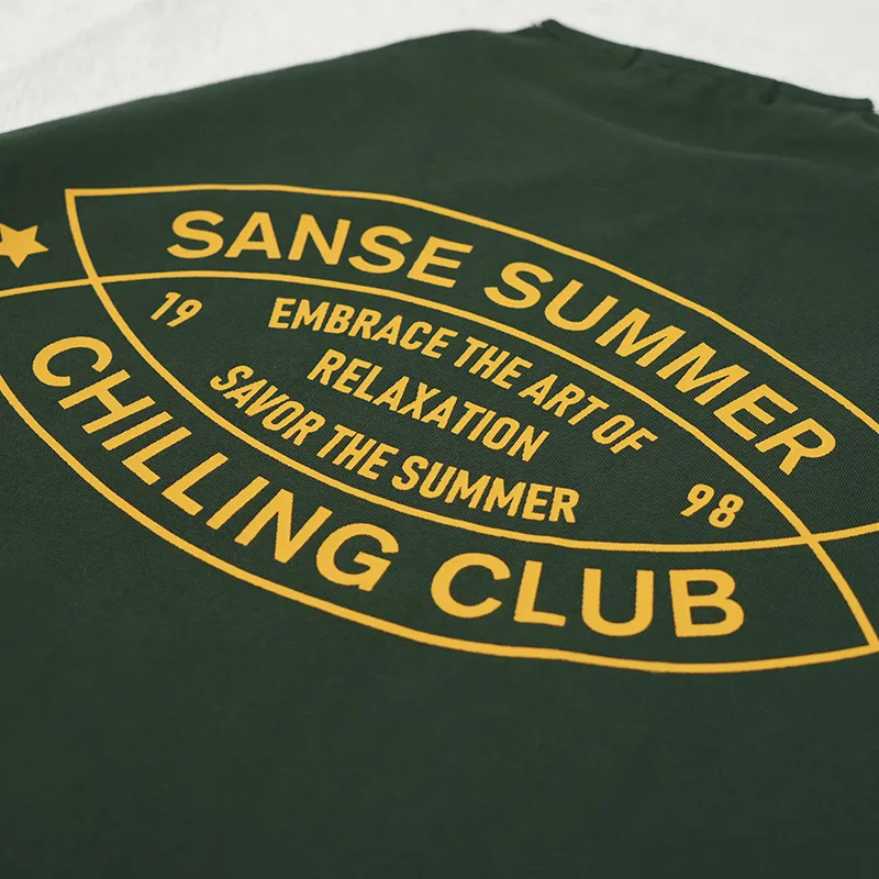 SANJQ T Shirts Unisex Green-3