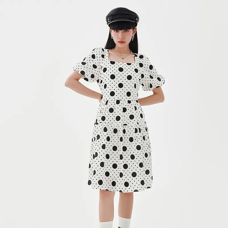 Metersbonwe Short Sleeved Dress Women's-3