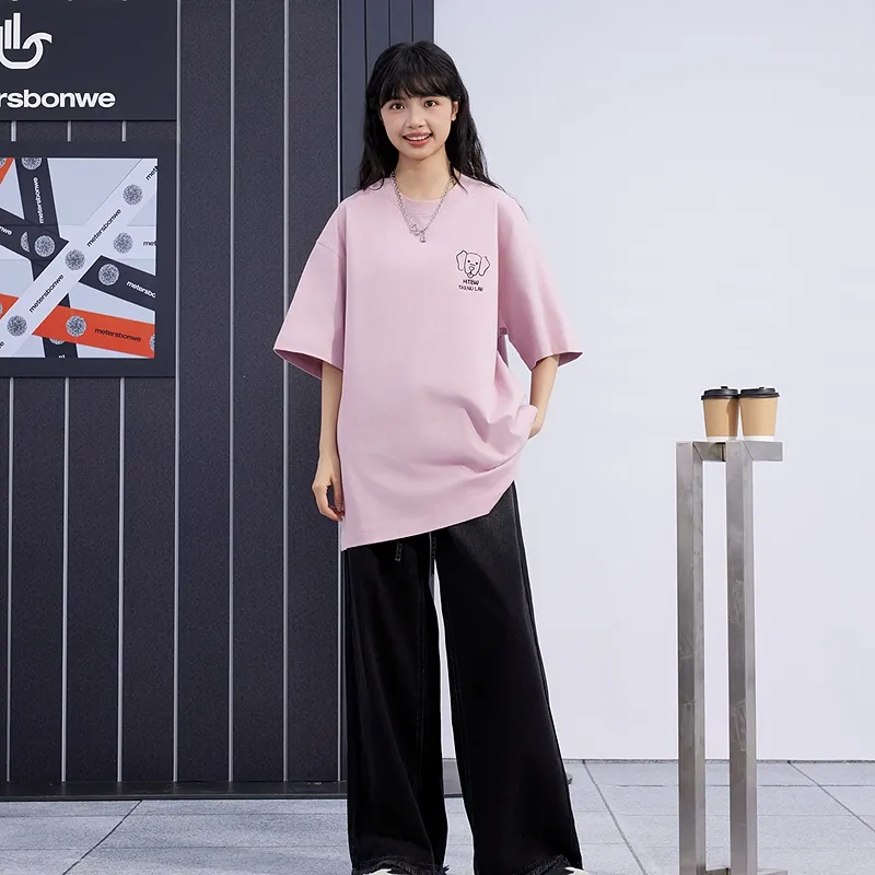 Metersbonwe T Shirts Unisex-11
