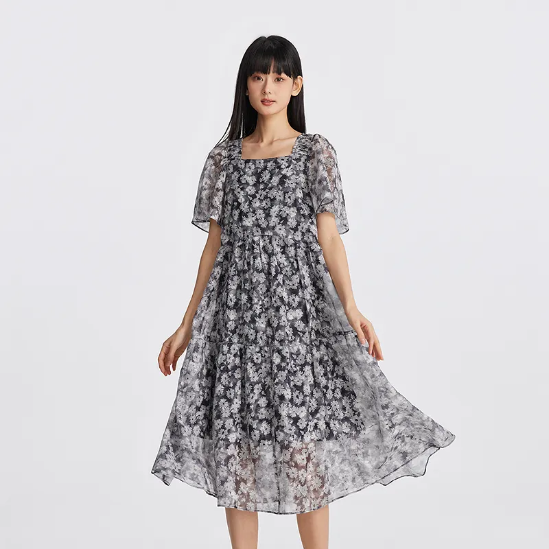 Metersbonwe Long Sleeved Dress Women's-6