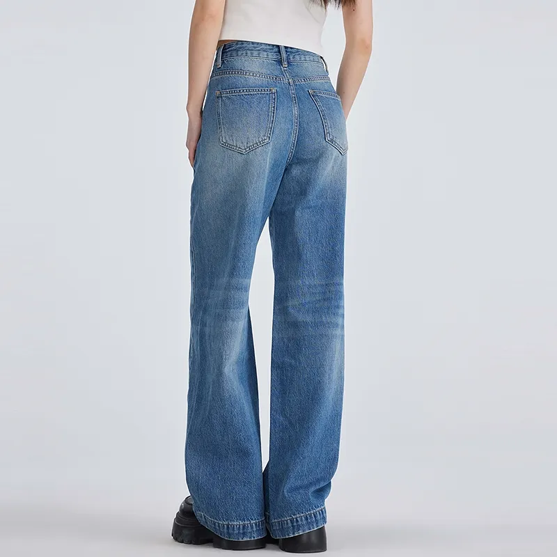 Metersbonwe Jeans Women's Denim Medium Blue-4