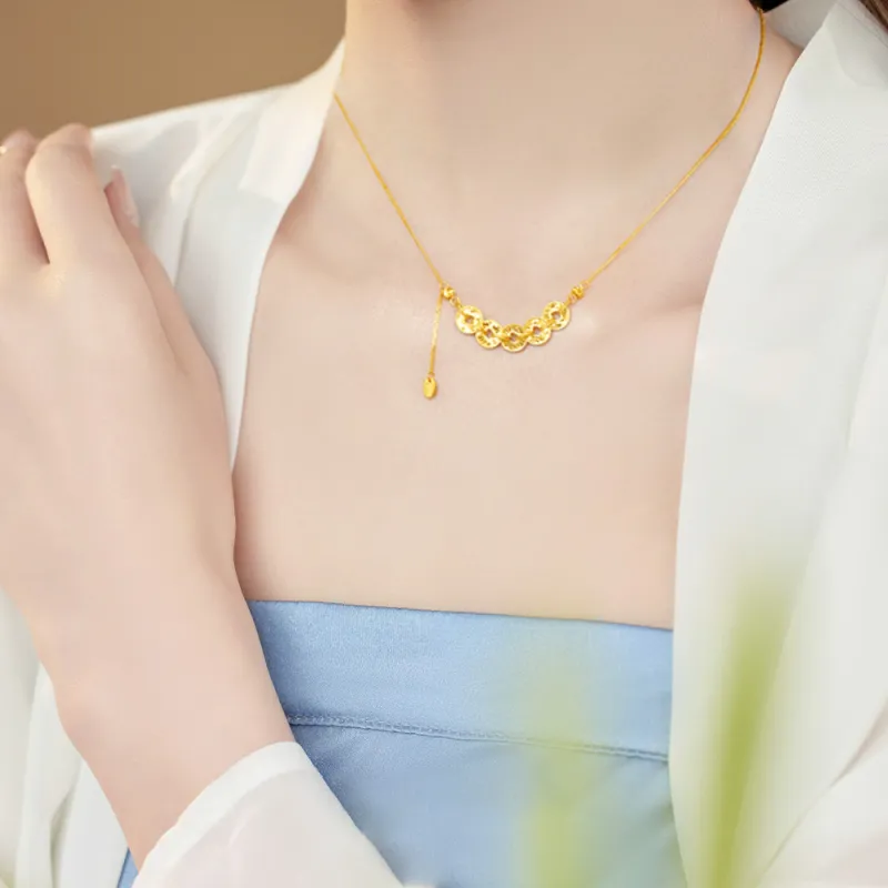 NUSQ S999 Fine Silver Necklaces Women's-6