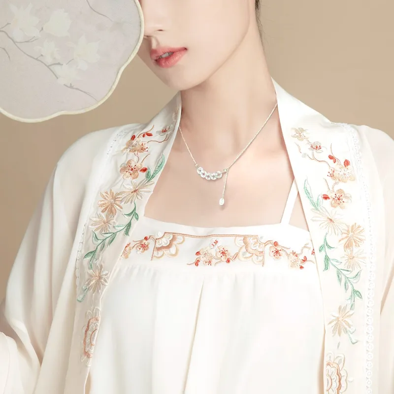 NUSQ S999 Fine Silver Necklaces Women's-3