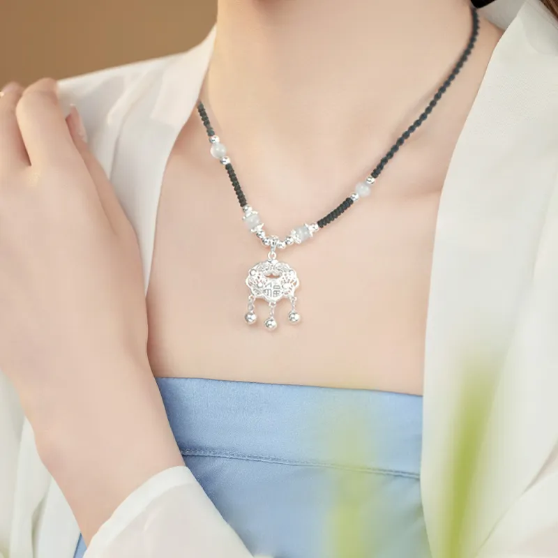 NUSQ Sterling Silver Necklaces Women's-1