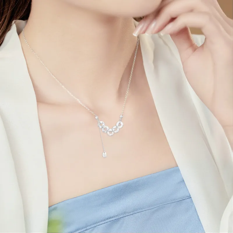 NUSQ S999 Fine Silver Necklaces Women's-1