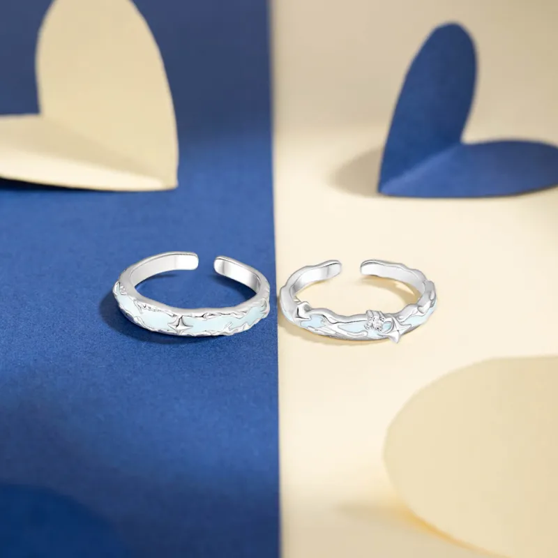 NUSQ S925 Silver With Zircon Rings Unisex-18