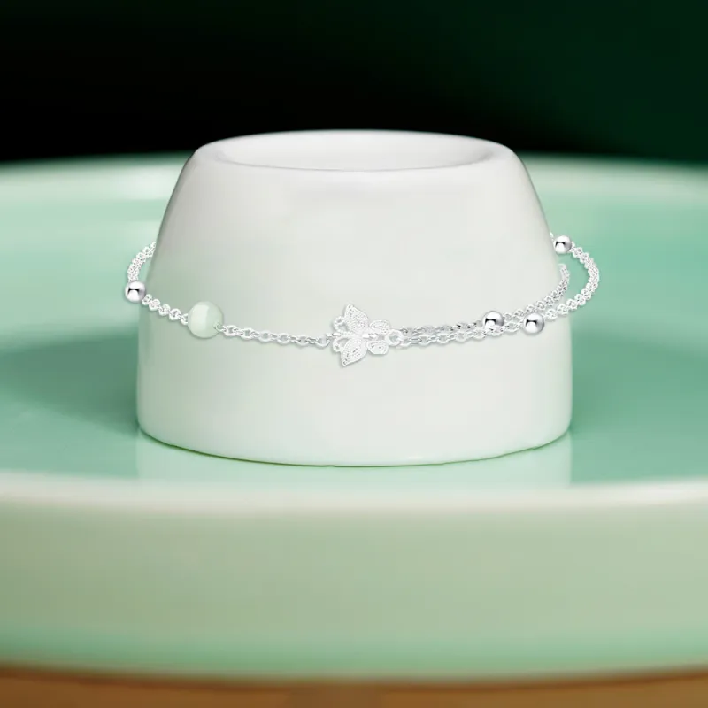 NUSQ 999 Fine Silver Bangles Women's-13
