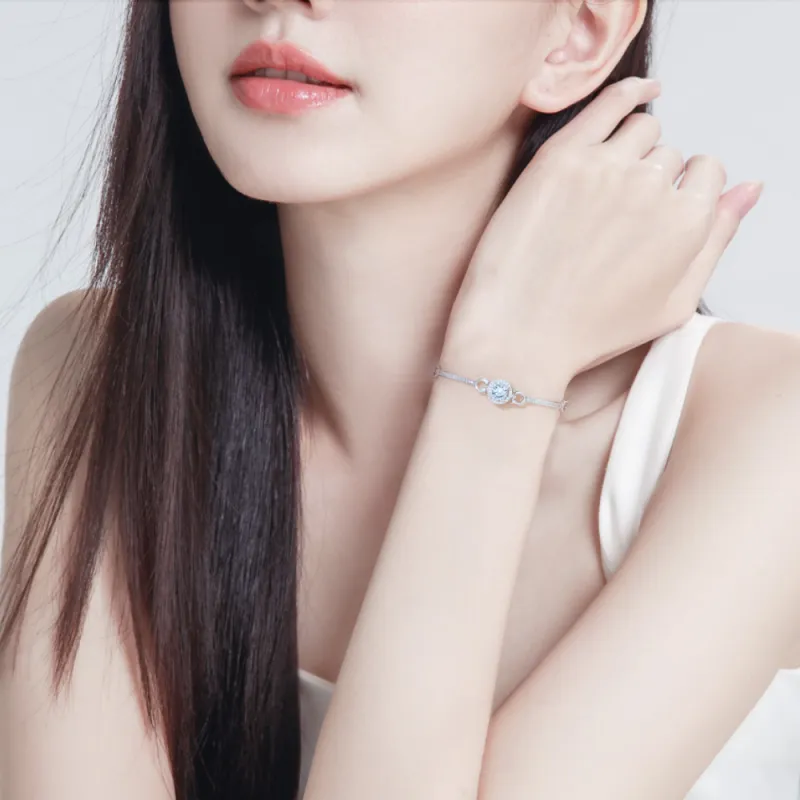NUSQ Sterling Silver With Zircon Necklaces Women's-8