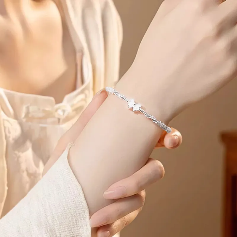 NUSQ Sterling Silver Bangles Women's-1