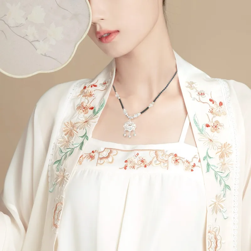 NUSQ Sterling Silver Necklaces Women's-3