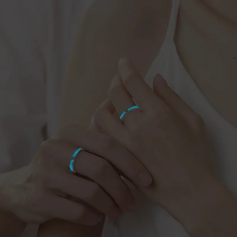 NUSQ Sterling Silver Zircon Enamel Rings Unisex-18