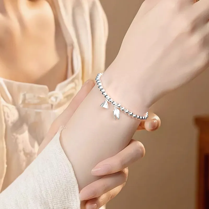 NUSQ Sterling Silver Bracelets Women's-6
