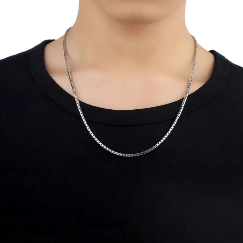 NUSQ Sterling Silver Necklaces Men's-1