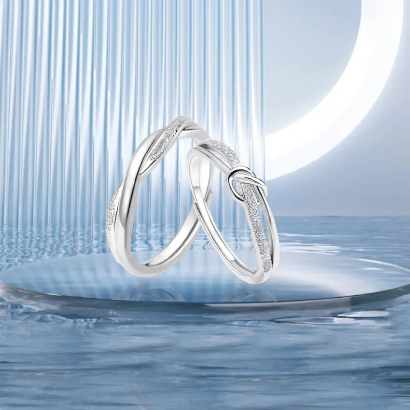 NUSQ Sterling Silver Rings Unisex-7