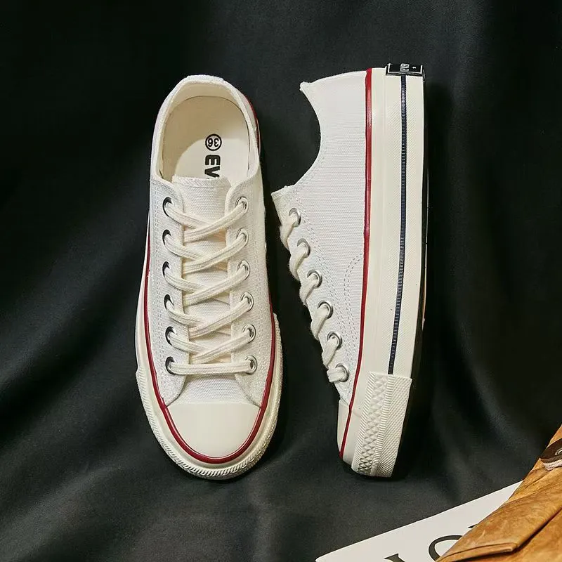 FOMOCE Slip Resistant, Breathable, Lightweight, Height Increasing Low Top Canvas Shoes Unisex-3