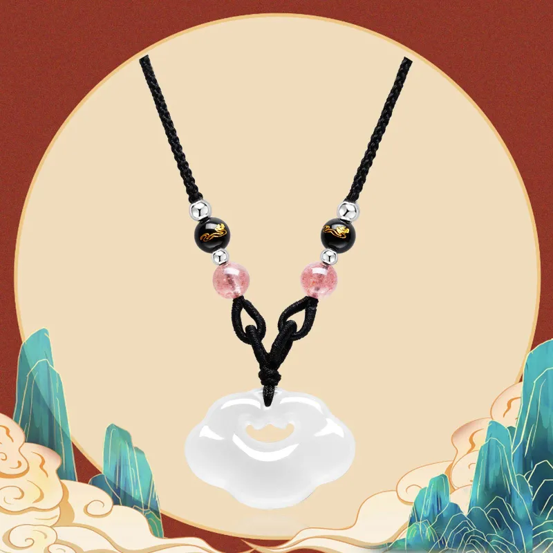 VOEX Agate Jade Necklaces Unisex-3